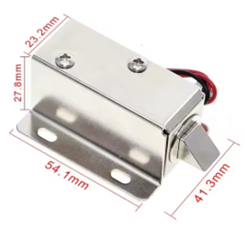 Chapa Solenoide Cerradura Eléctrica grande12VDC